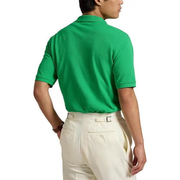 Polo Ralph Lauren Men's Medium Emerald Classic Fit Explorer Bear Mesh Polo Shirt - Picture 2 of 14